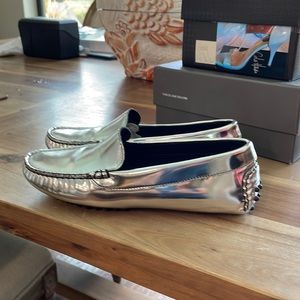 M.gemi metallic driving shoes